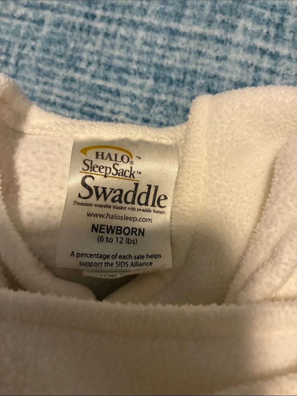 Halo Baby Sleep Sack Swaddle in Cream Micro Fleece